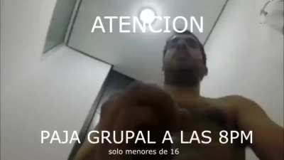 NSFW ten cuidado, paja grupal a las 8:00 am, como muy tarde a las 7:50