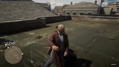 Been playing the game since it came out. Did not know you could yeet people around like this until now, when grappling people with a pistol from behind. This is just endless fun. There's even different throwing styles depending on the direction. The detai