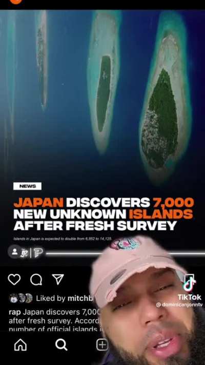 Guy thinks ISLANDS JUST APPEARED in Japan