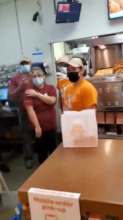 Harassing a minimum wage teen employee over pronouns