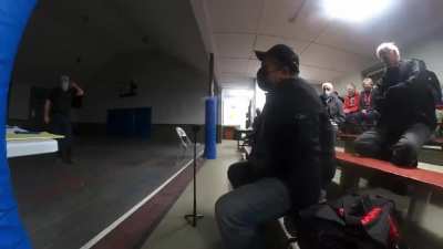 Quarrel at a Vermont hound hunting info meeting over recording in a public space