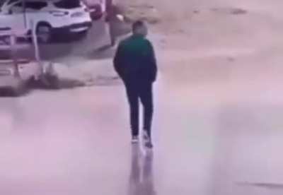 Crossing the road