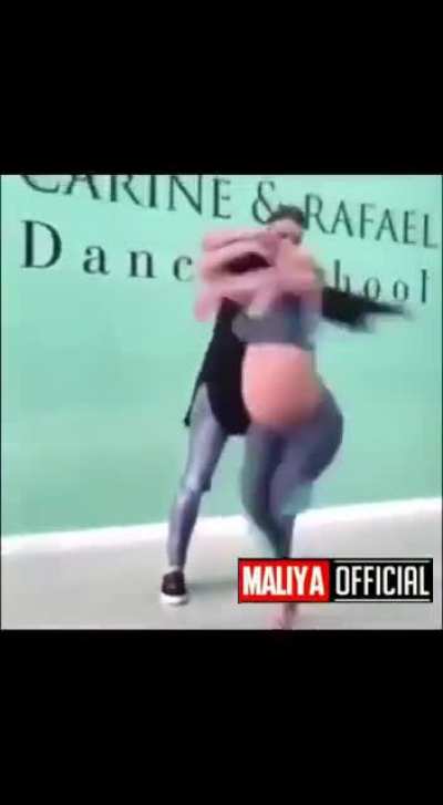 She making scrambled eggs in her womb