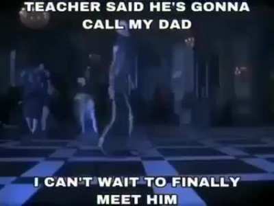 When pyro's dad is still in prison :(