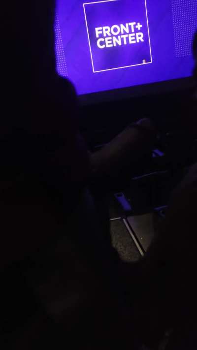 If we're in an empty theater, you can bet this will happen.