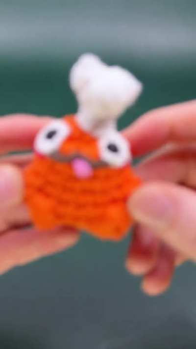 My crocheted frog Chef Antoady and his swamp famous souffly