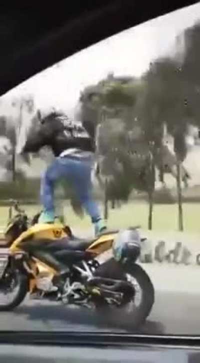 Legend says the bike is still rolling