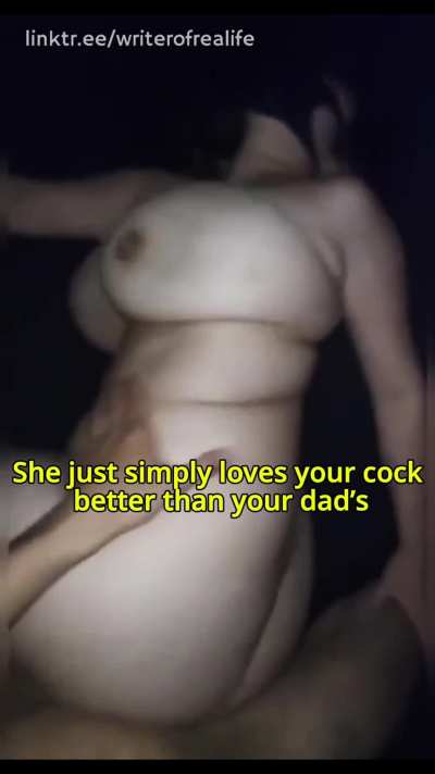 Mom is made to be my cum bucket...