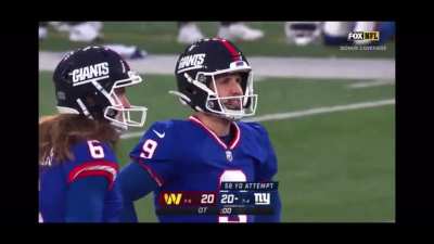 From 58 Gano’s kick is…