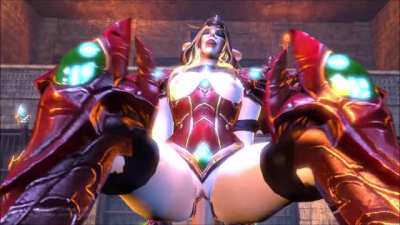 Valeera riding (Scat<wbr>hachA<wbr>lter) [World of Warcraft]
