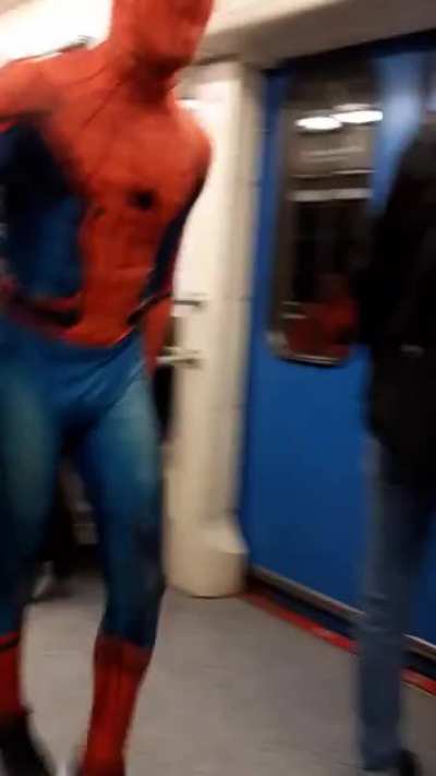I have seen this Spider-Man in the Moscow metro