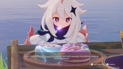 The way Paimon says “macarons” is so cute. lol