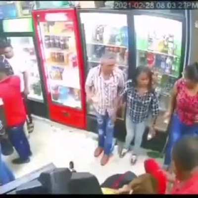 Harassing strangers at the liquor store