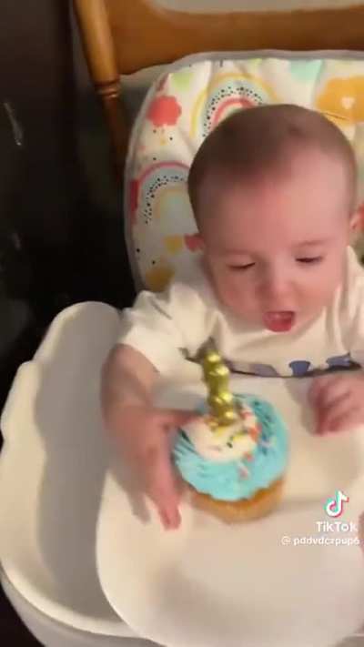 Baby's first taste.
