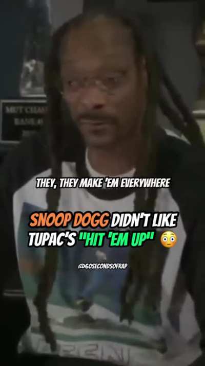 Old Snoop speaking about what he thinks Tupac got wrong. Damn. I disagree with him though.