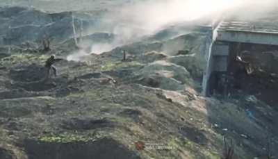 Super close combat footage, FULL Video (UAF under the bridge)