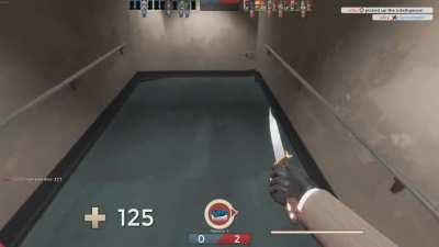 demoman charges directly into a face stab