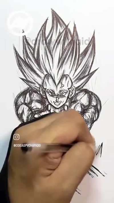 Vegeta drawing
