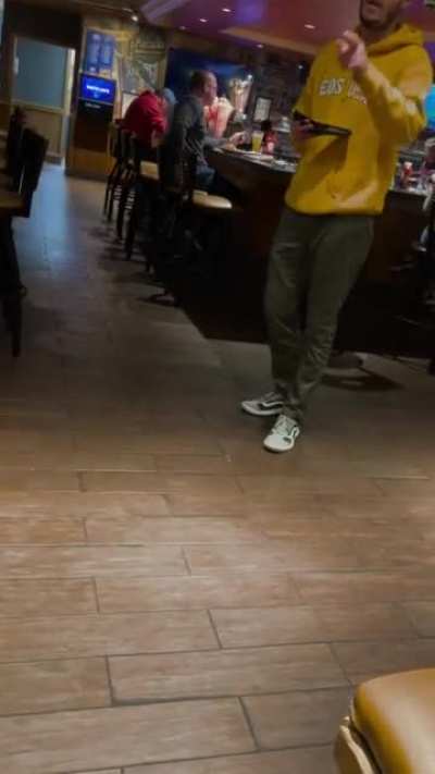Walked into Applebee’s right as a dude was insisting the hostess refer to him as either “reverend” or “pastor” when she speaks to him