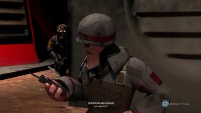 Presenting my personal animation featuring the demaked iDroid and a Venom like character