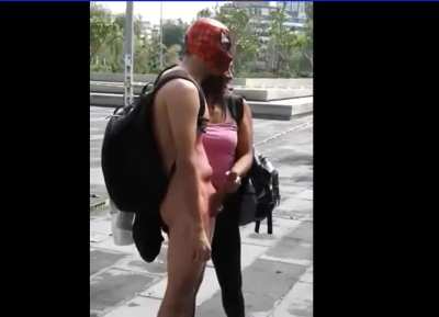 Remember this ancient public Spidey cumshot video?