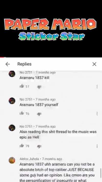 This argument. I can’t believe my eyes