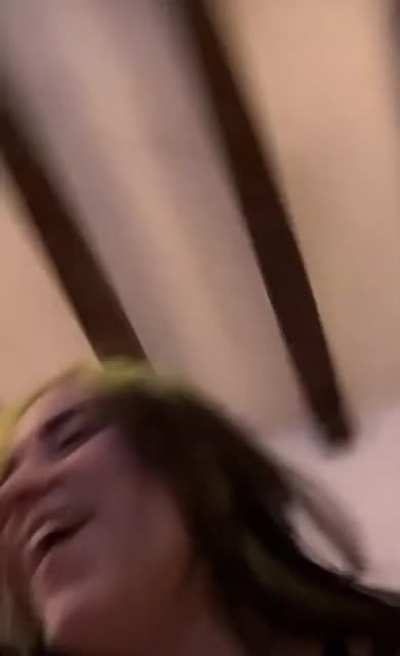 Billie Eilish slapping her tits