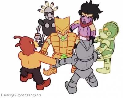 Everybody gangsta until Star Platinum goes lalalala in time stop