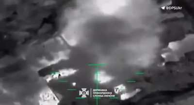 Thermal footage from the Ukrainian Border Guard Service's 
