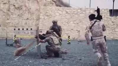 Footage of Jordanian King and his son training with Jordan's SF