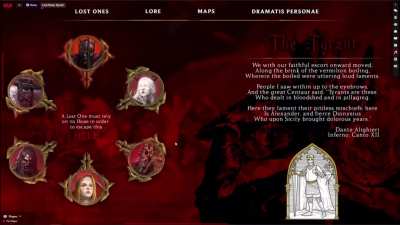 The Landing Page for an upcoming D&D campaign set in Dante's Inferno