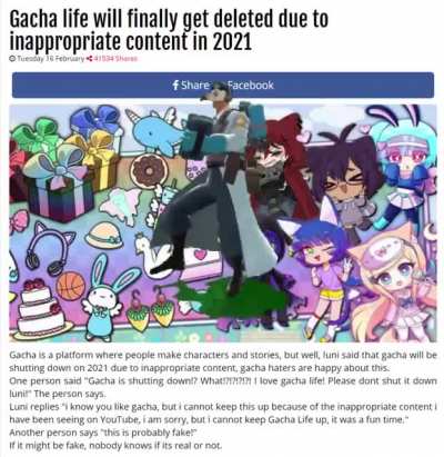 oh no Gacha life shutdown!!!?!?!?!?!?!??!?!?!