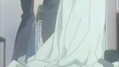 Shinji just flicking around the sausage
