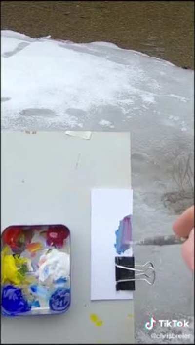 Matching the color of this ice