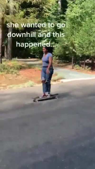 WCGW bombing down a hill