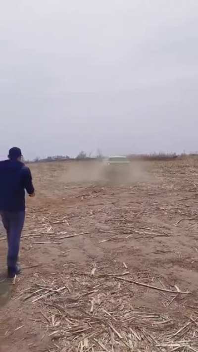 Going up a sand hill