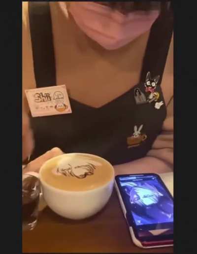 a cafe in Japan that will put any image you want on your coffee.