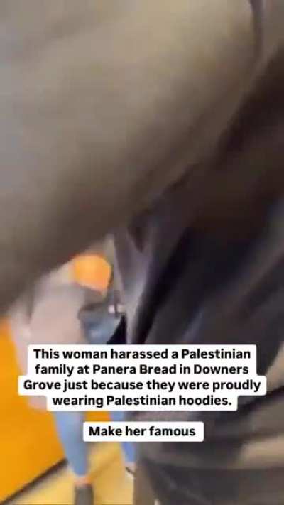 Crazy woman attacks Palestinian family in American cafe