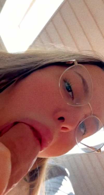My girl loves some big candy in her mouth