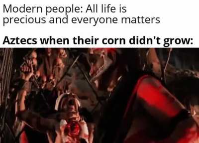 The corn god demands hearts