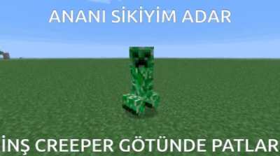 ananı sikiyim adar inş creeper götünde patlar