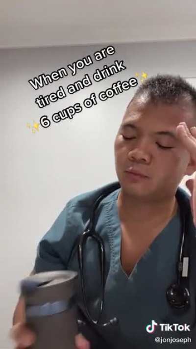 When you drink 6 cups of coffee