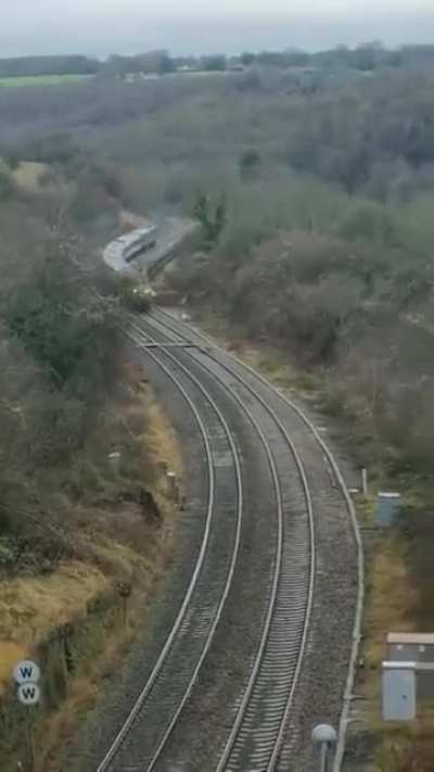 He really love trains.