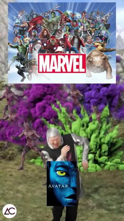Avatar vs Marvel. Can't stop laughing