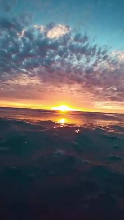 Sunrise in the ocean....
