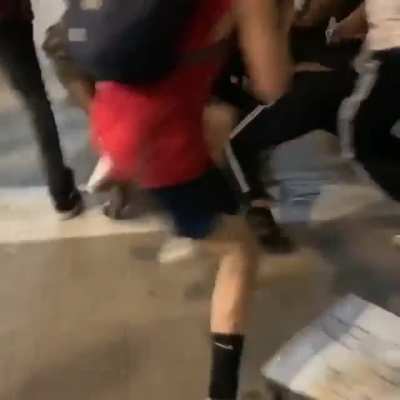 Trigger warning: The owner of this shop pulled a sword on a teen and then people noticed threw rocks at him to go away and he sliced the kid and then everyone came to defend him. [Update : turns out it wasn’t even his store]