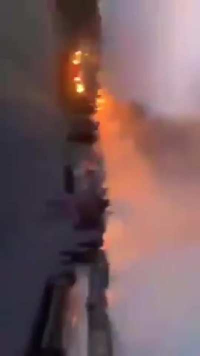 Police has set fire on the main wali interchange 