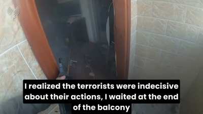 Balls of Steel IDF Reservist who pushed 2 Hamas militants recaps event (English Sub)