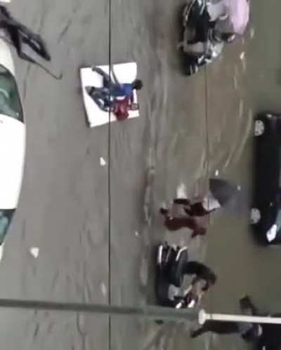 Mumbai flood scenes