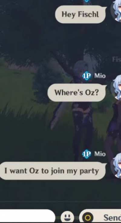 When you ONLY use Fischl for her Oz